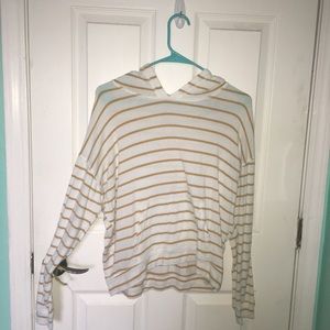 -aeo striped hoodie-